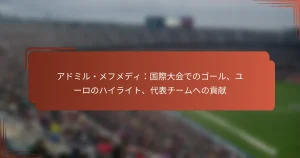 アドミル・メフメディ：国際大会でのゴール、ユーロのハイライト、代表チームへの貢献